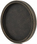 Hanobe Round Decorative Tray for Coffee Table Decor, Vintage Brass Finish by Hanobe