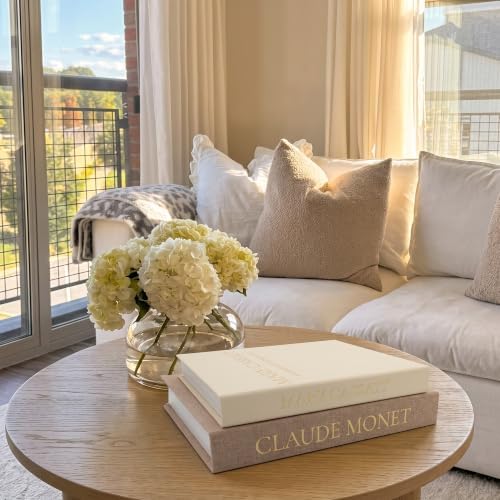 2pc Linen Decorative Faux Book Box Set with Hidden Storage - Image 3