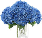 Coferset 3pcs Lifelike Real Touch Hydrangea Artificial Flowers,Royal Blue by Coferset