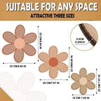 Maitys 3 Pcs Boho Daisy Flower Wall Decor Nursery Art, Fresh Color - Image 2