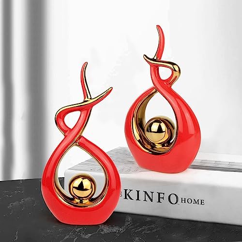 Norrclp Home Decor Modern Abstract Art Ceramic Statue Table Decor (Large) - Image 3