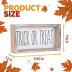 Trick or Treat Sign, Farmhouse Cute Halloween Decor Indoor - Image 3
