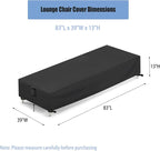 Chaise Lounge Covers, 1 Pack Waterproof Outdoor Lounge Chair Covers - Image 2