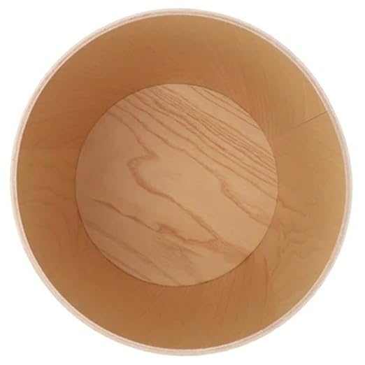 2.3 Gallons Wood Trash Can Wastebasket - Image 3