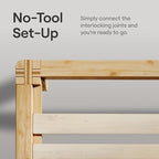 Nectar Bamboo Platform Bed Frame & Upholstered Headboard - Image 6