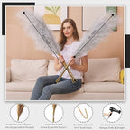7 Pcs Faux Pampas Grass-45 Inches/3.75ft Large Boho Decor Fluffy Artificial Pompas Grass Décor Tall Vase Filler for Home Wedding Decoration (Silver, 7) - Image 4