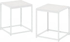 Furinno CAMNUS Side Table Set of 2, Metal Frame End Table, Square Open Frame - Image 5