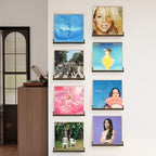 Vinyl Record Wall Mount Shelves, 12 inch Vinyl Holder, 8 Pack, Black - Image 5