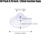 30 Pack Glass Table Suction Cups - 20mm Rubber Suckers Without Hooks - Image 4