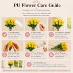 Mandy's 20pcs Artificial Yellow Tulips - Image 6