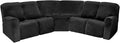 LightInTheBox 7-Piece Velvet Stretch Reclining Couch Covers 5 Seats Corner Sofa by LTLIGHTS