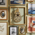 Newinhome Animal Heads Wall Decor (Includes Metal Frame) Resin Animals Sculptures Head Wall Hanging Decoration Gold vintage Wall Sculpture for Living Room Bedroom Office(Rooster) - Image 4