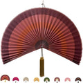 ChumDecor Bamboo Fan Wall Decor, Japanese Wall Fan, Terracotta 48 in by ChumDecor