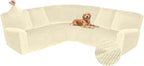 Arfntevss Sectional Recliner Couch Covers Velvet Corner Sectional Sofa Cover by Arfntevss