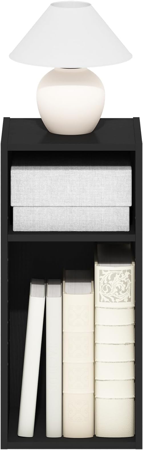 Furinno Fulda Book Shelf, 2-Tier Narrow Bookshelf, Bookcase - Image 5