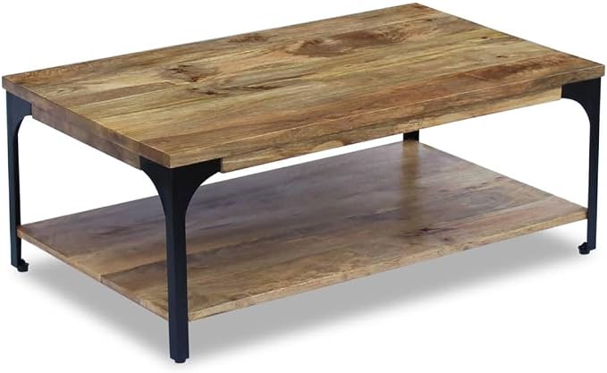 Solid Mango Wood Coffee Table by GolinpeiloFurniture