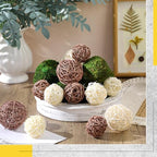 Jetec 18 Pcs Moss Wicker Decorative Balls for Centerpiece, Large Size - Image 4