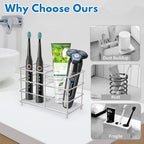 Electric Toothbrush Holders for Bathrooms 304 Stainless Steel Quick Drying - Image 2