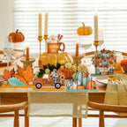 Yousoontic 6 Pcs Fall Thanksgiving Table Decor, Classic, Orange and Blue - Image 6