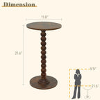 Fultyle Round Side Table, Small Drink Table - Image 3
