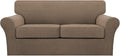Turquoize 3 Piece Sofa Covers for 2 Cushion Couch Sofa Slipcover Soft Couch by Turquoize