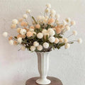 Artificial Flowers for Vase 10 Pcs, 20 Inch Fake Mums with Long Stems by MSIUE