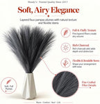 Mandy's 20 Stems Grey Silk Pampas Grass Bouquet - Image 2