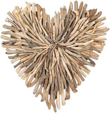 Creative Co-Op Driftwood Heart Shaped Wall Décor - Image 3