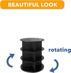 SpaceAid 3 Tier Rotating Shoe Rack Tower, Spinning Shoe Display Lazy Susan - Image 7
