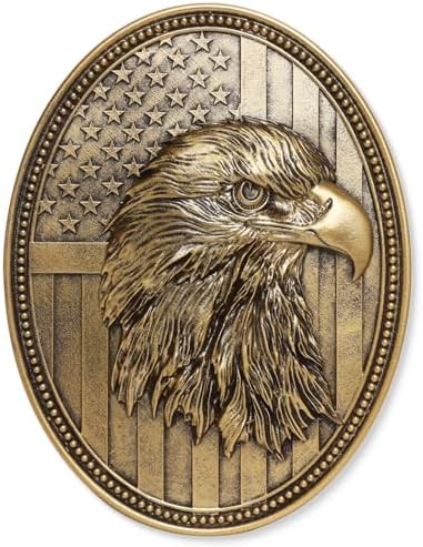 Vintage American Eagle Wall Sculpture, Antique Wall Decor, 4th of July Decor, Hand Painted Wall Decoration with Embossed Eagle Design, 250 Anniversary USA Decor, Patriotic Decoration for Bedroom Living Room Hallway, Housewarming Gifts by Newinhome