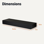 Amazon Basics Wood Floating Wall Shelves, 15.8" x 5" x 1.8" - Image 2