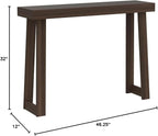 Plank+Beam Solid Wood Console Table, 46 Inch, Sofa Table, Narrow Entryway Table - Image 2