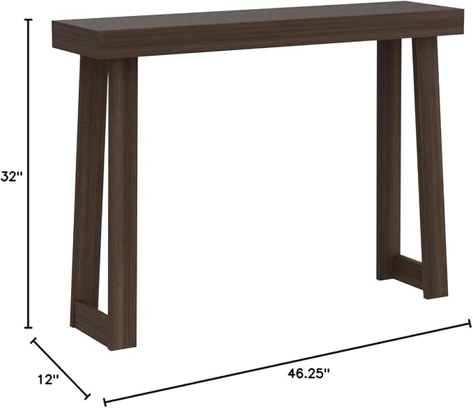 Plank+Beam Solid Wood Console Table, 46 Inch, Sofa Table, Narrow Entryway Table - Image 2