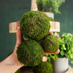 Decorative Moss Balls Set - Fake Moss Balls for Bowl Fillers, Centerpiece Decor, Home Decor, Vase Filler, Wedding Decor, Table Arrangement, Coffee Accents, DIY Crafts (Large - 3.2"-Set of 6) - Image 3