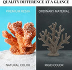 Resin Coral Sculpture, 7.1-Inch Coastal Home Decor - Image 5