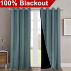 NICETOWN Full Shading Curtains 90" Long 2 Panels Set - Image 2