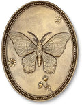 Vintage Butterfly Wall Sculpture, Antique Wall Decor, Gold Wall Art, Hanging Decoration with Embossed Butterfly Design, Vintage Decoration for Living Room Bedroom and Hallway, Housewarming Gift by Newinhome