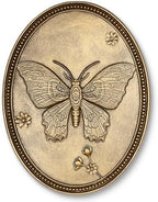 Vintage Butterfly Wall Sculpture, Antique Wall Decor, Gold Wall Art, Hanging Decoration with Embossed Butterfly Design, Vintage Decoration for Living Room Bedroom and Hallway, Housewarming Gift by Newinhome