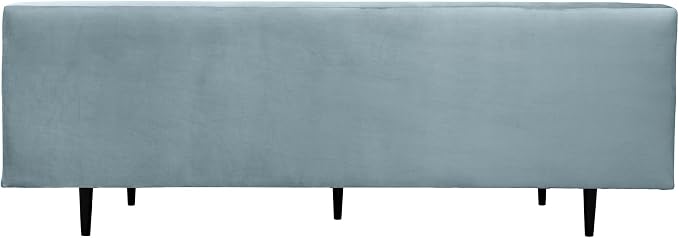 Armen Living Annabelle 80" Modern Bluestone Velvet Sofa - Image 5
