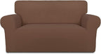 PureFit Stretch Loveseat Covers Fleece Couch Covers by PureFit