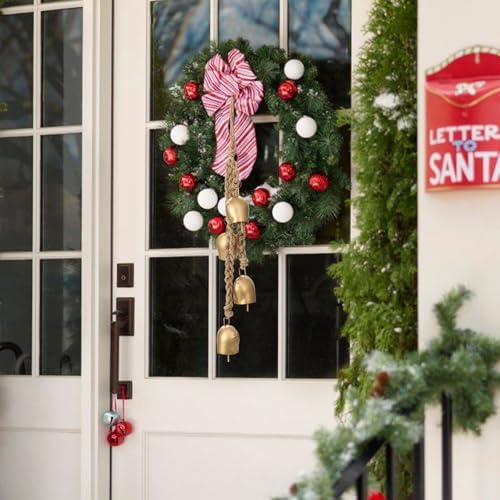 Christmas Bells Vintage Hanging Decorative: Gold Bells Decoration - Image 6