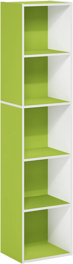 Furinno PASIR Book Shelf, 5-Tier Modern Bookshelf, Open Shelves Bookcase 9 x 12 - Image 7