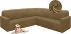 HDCAXKJ Corner Sectional Couch Covers Velvet Stretch L Shape Sofa Cover Soft by HDCAXKJ