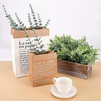 ABAJI 24 PCS Eucalyptus Stems Plastic Vivid Leaf Decorations Artificial Leaves Fake Faux Greenery Plant for Home Office House Table Desk Decor Wedding or Party Vase Forever Live - Image 6