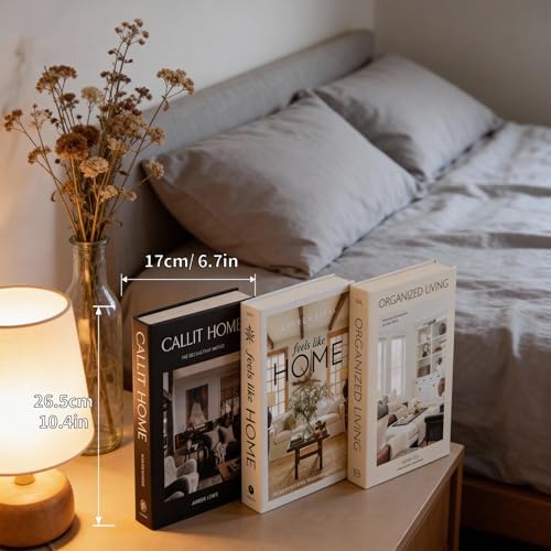 3 PCS Faux Decorative Books for Home Decor-Coffee Table Books Decor-Aesthetic Fake/Faux Books for Decoration,libros Decoration for Coffee Table, Shelf Accessories (3-CALLIT Home ORGANIZDE Living) - Image 5