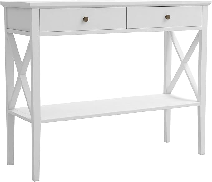 ChooChoo Console Table with Drawers, Narrow Wood Accent Sofa Table Entryway - Image 6