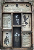 INSOVITA Rustic Edgar Allan Poe Poems Cabinet of Curiosities,Victorian Gothic Decor for Shelves, Small Wall Shelf, Halloween Decor, Floating Shelves, Vintage Wall Decor, Gift for Poetry/Goth Fans by Unknown