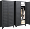 Letaya Armoire Wardrobe Closet, Hanging Rod Clothing Storage Cabinets by LetayaMetalCabinets
