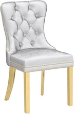 KCC Velvet Dining Chairs Set of 6, Upholstered High-end Tufted Dining Chair - Image 5