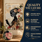 Girl Reading Book Vintage Metal Tin Sign Into The Library She Goes To Lose Her Mind And Find Her Soul Library Decor Poster Home School Coffee Shop Club 12x8 Inch - Image 3